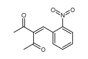 3-(2-nitrophenyl)methylene-2,4-pentanedione Structure