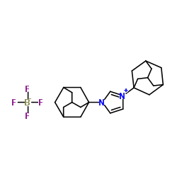 1,3-双(1-金刚烷基)咪唑四氟硼酸盐结构式
