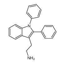 1,2-diphenyl-1H-indole-3-ethylamine结构式