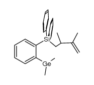 1-(trimethylgermyl)-2-((2,3-dimethyl-1-buten-4-yl)-diphenylsilyl)benzene结构式