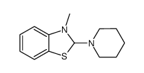 3-methyl-2-piperidinylbenzothiazolidine Structure