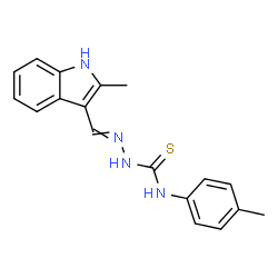 2-methyl-1H-indole-3-carbaldehyde N-(4-methylphenyl)thiosemicarbazone Structure