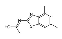 Acetamide, N-(4,6-dimethyl-2-benzothiazolyl)- (9CI) structure