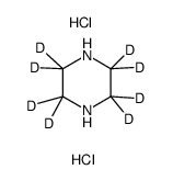 哌嗪-D8 二盐酸盐结构式