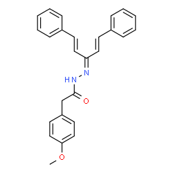 2-(4-methoxyphenyl)-N'-[3-phenyl-1-(2-phenylvinyl)-2-propen-1-ylidene]acetohydrazide picture