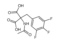 2-acetamido-2-(3,4,5-trifluorobenzyl)malonic acid结构式