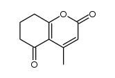 4-methyl-7,8-dihydro-6H-chromene-2,5-dione结构式
