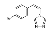 1-(4-bromophenyl)-N-(1,2,4-triazol-4-yl)methanimine Structure