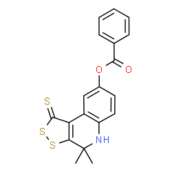 4,4-Dimethyl-1-thioxo-4,5-dihydro-1H-[1,2]-dithiolo[3,4-c]quinolin-8-yl benzoate图片