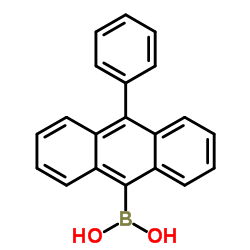 10-苯基-9-蒽硼酸结构式