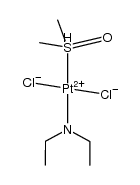 trans-(PtCl2(Me2SO)(NHEt2)) Structure