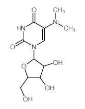 Uridine,5-(dimethylamino)- (7CI,8CI,9CI) structure