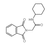N-cyclohexyl-2-(1,3-dioxoisoindol-2-yl)acetamide Structure