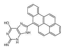 2-amino-8-benzo[b]pyren-6-yl-3,7-dihydropurin-6-one Structure