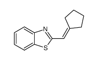 Benzothiazole, 2-(cyclopentylidenemethyl)- (9CI)结构式