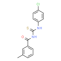 N-{[(4-chlorophenyl)amino]carbonothioyl}-3-methylbenzamide结构式
