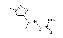 1-(3-Methyl-5-isothiazolyl)ethanone thiosemicarbazone Structure