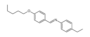 N-(4-ethylphenyl)-1-(4-pentoxyphenyl)methanimine结构式