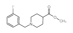 METHYL 1-(3-FLUOROBENZYL)-4-PIPERIDINECARBOXYLATE structure