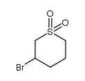 3-bromotetrahydro-2H-thiopyran 1,1-dioxide结构式