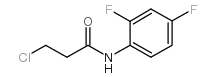 3-chloro-N-(2,4-difluorophenyl)propanamide结构式