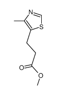3-(4-methyl-thiazol-5-yl)propionic acid methyl ester结构式