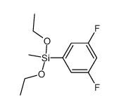3,5-difluoro-1-(diethoxymethylsilyl)benzene结构式