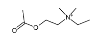 (2-Acetoxy-ethyl)-ethyl-dimethyl-ammonium结构式