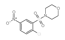 4-[(2-氯-5-硝基苯)磺酰基]吗啉结构式