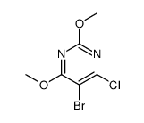 5-溴-4-氯-2,6-二甲氧基嘧啶结构式