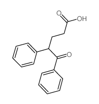 5-oxo-4,5-diphenylpentanoic acid (en)Benzenepentanoic acid, .δ.-oxo-.γ.-phenyl- (en)结构式