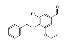 4-(Benzyloxy)-3-bromo-5-ethoxybenzaldehyde结构式