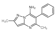 2,5-dimethyl-6-phenylpyrazolo[1,5-a]pyrimidin-7-amine结构式
