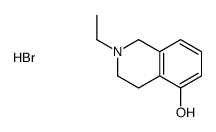 2-ethyl-1,2,3,4-tetrahydroisoquinolin-2-ium-5-ol,bromide Structure