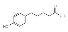 5-(4-Hydroxyphenyl)pentanoic acid Structure