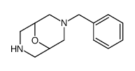 3-benzyl-3,7-diaza-9-oxabicyclo[3.3.1]nonane结构式