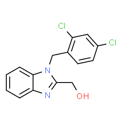 (1-(2,4-dichlorobenzyl)-1H-benzo[d]imidazol-2-yl)methanol structure