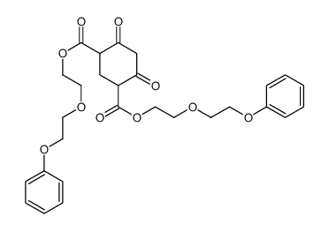 bis[2-(2-phenoxyethoxy)ethyl] 2,4-diacetylpentanedioate结构式