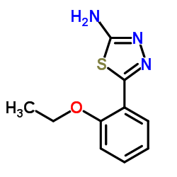 5-(2-Ethoxyphenyl)-1,3,4-thiadiazol-2-amine结构式