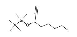 (-)-(3S)-3-(O-tert-butyldimethylsilyl)-1-octyne Structure