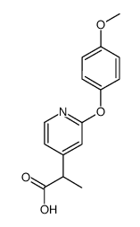 2-[2-(4-methoxy-phenoxy)-pyridin-4-yl]-propionic acid结构式