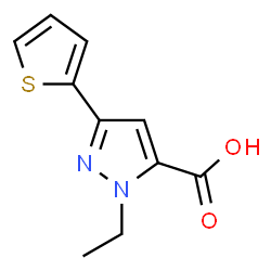 1H-Pyrazole-5-carboxylicacid,1-ethyl-3-(2-thienyl)-(9CI) picture