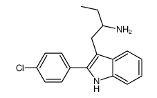 3-(2-Aminobutyl)-2-(p-chlorophenyl)-1H-indole structure