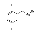 2,5-DIFLUOROBENZYLMAGNESIUM BROMIDE structure