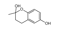 2-methyl-3,4-dihydrochromene-2,6-diol结构式