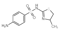 Benzenesulfonamide,4-amino-N-(4,5-dihydro-4-methyl-2-thiazolyl)- structure