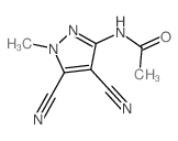 Acetamide,N-(4,5-dicyano-1-methyl-1H-pyrazol-3-yl)-结构式