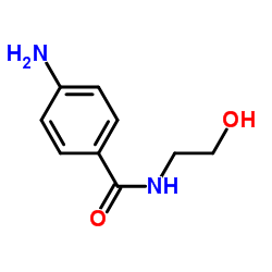 4-氨基苯甲酰胺基乙醇结构式