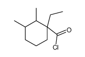 Cyclohexanecarbonyl chloride, 1-ethyl-2,3-dimethyl- (9CI)结构式