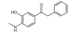 1-[3-hydroxy-4-(methylamino)phenyl]-2-phenylethanone结构式